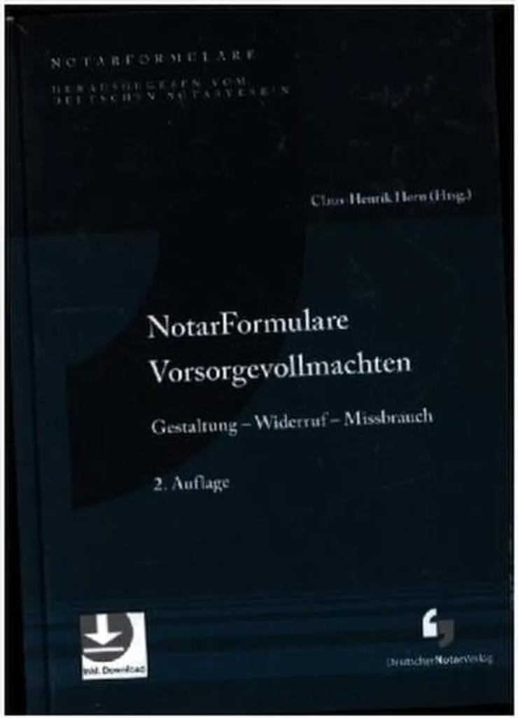 Dossier de procuration Notarformulare Vorsorgevollmachten pour particulier