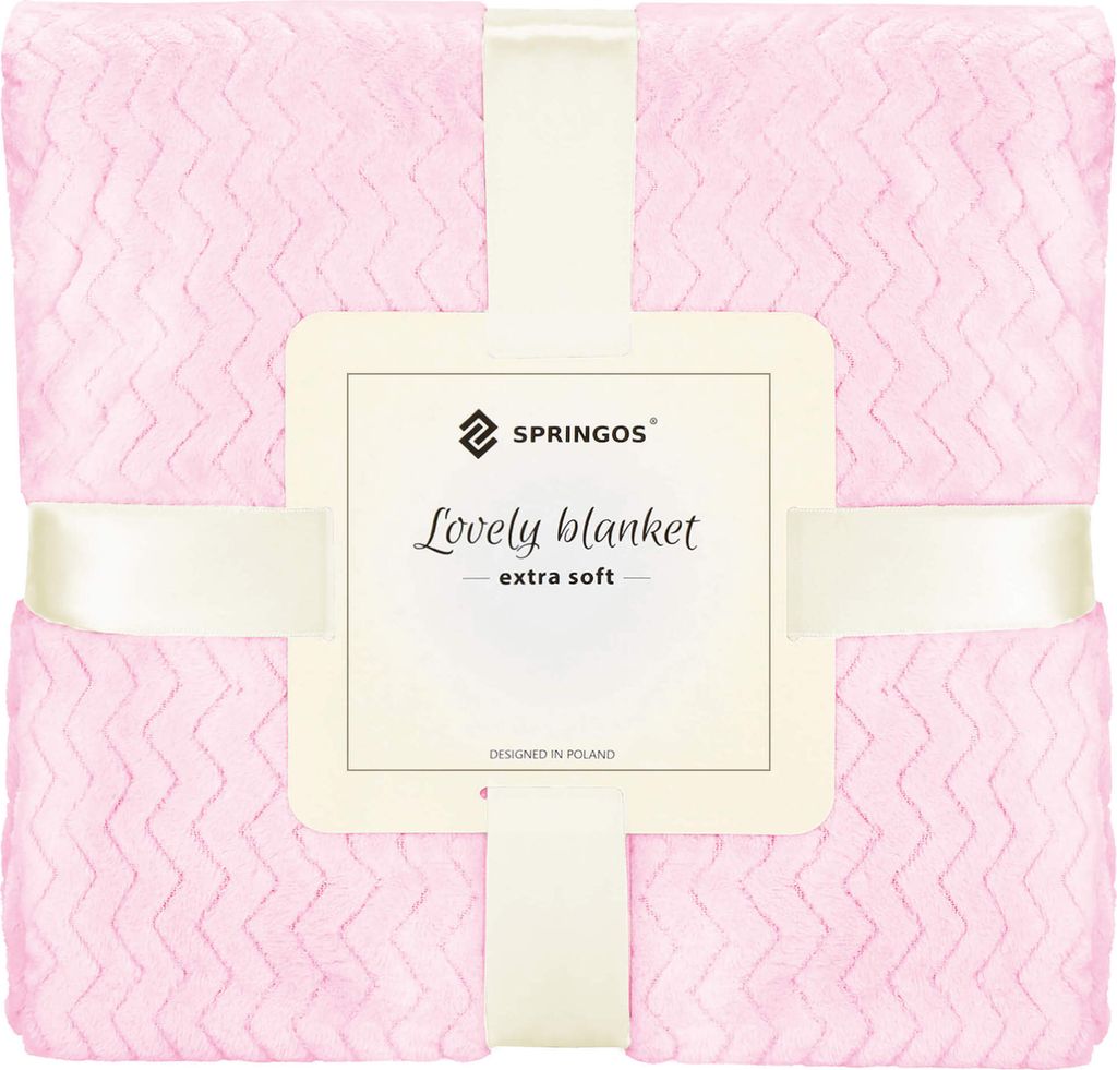 Kuscheldecke 130 x 180 cm Zickzack-Muster gemütliche Wohndecke Überwurf Tagesdecke für Kinderzimmer Plaid