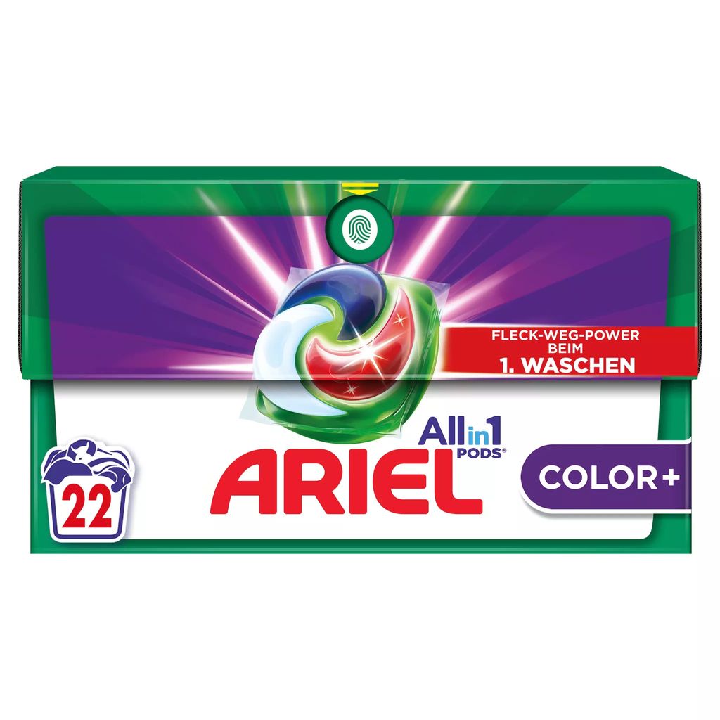 Ariel All-in-1 PODS Color+ Flüssigwaschmittel-Kapseln 22 Produktbild