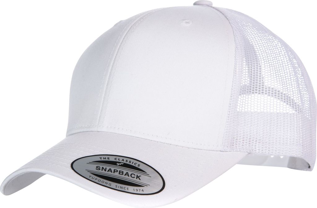 Yupoong Flexfit Retro Trucker Kappe (2 Stück/Packung) RW6696 (Einheitsgröße) (Weiß)