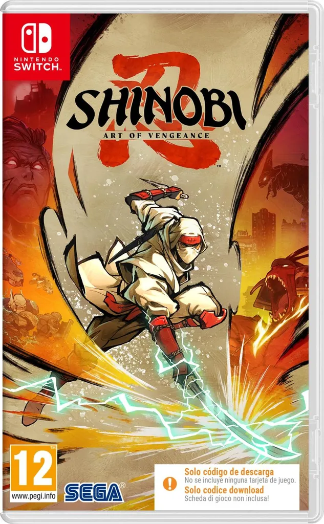 Jeu Ninja Switch Shinobi Art of Vengeance pour Jouer en Mode Portable