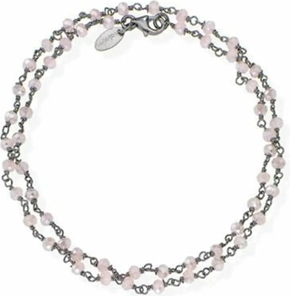 Gourmette Amen BRNR34 Bracelet Homme en Acier Inoxydable Noir Mat