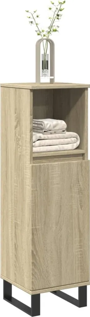 Colonna Bagno Rovere Sonoma 30x30x100 Cloris | Arredo Bagno Naturale