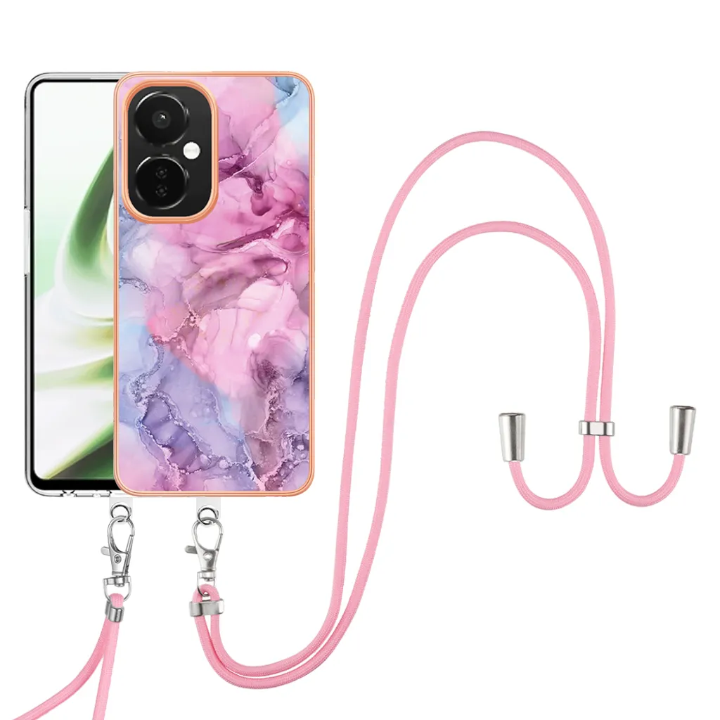 Custodia Protettiva OnePlus Nord CE 3 Rosa con Laccio Regolabile