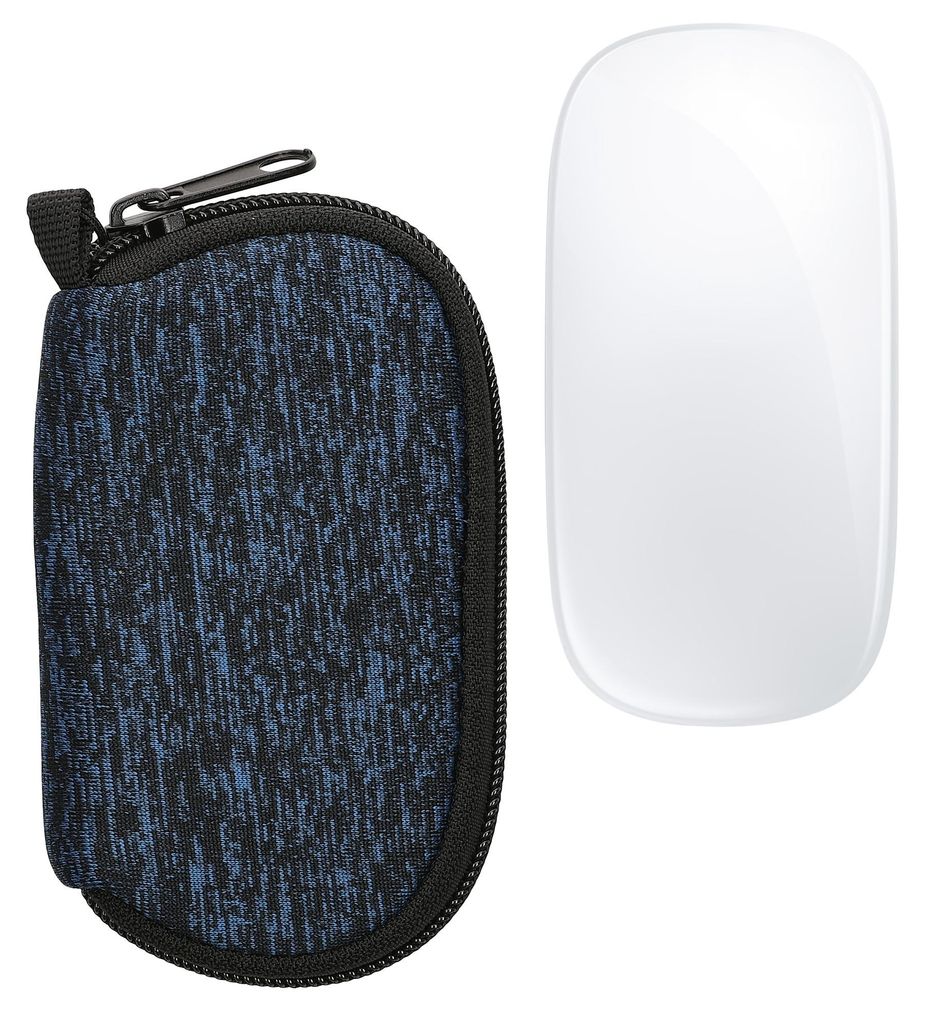 kwmobile Hülle für Apple Magic Mouse 1 / 2 Hülle - Mouse Case - Neopren Tasche - Schutzhülle für PC Maus - Transporttasche Zubehör - Deep Ocean