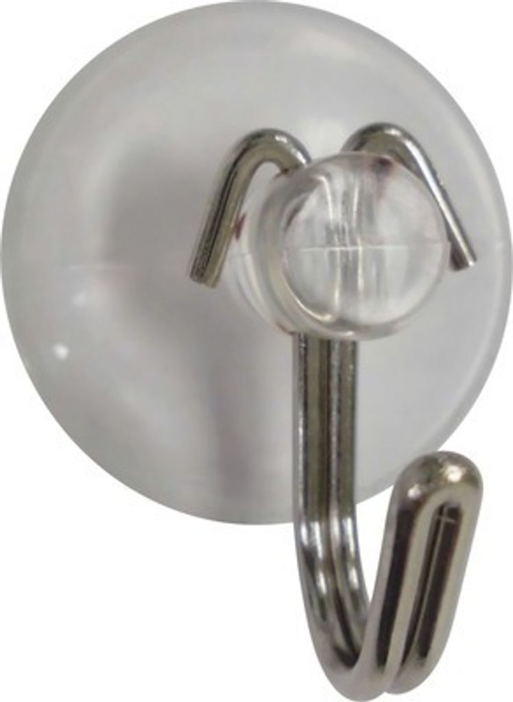 Spirella 10.10985, Drinnen, Handtuchhaken, Transparent, PVC, Edelstahl, Klebestreifen, Rund