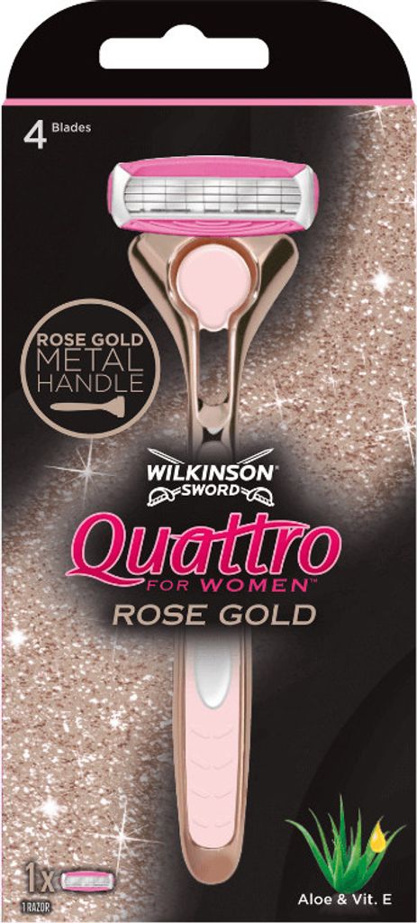 Wilkinson Quattro Rasiermesser Damen Rose Gold