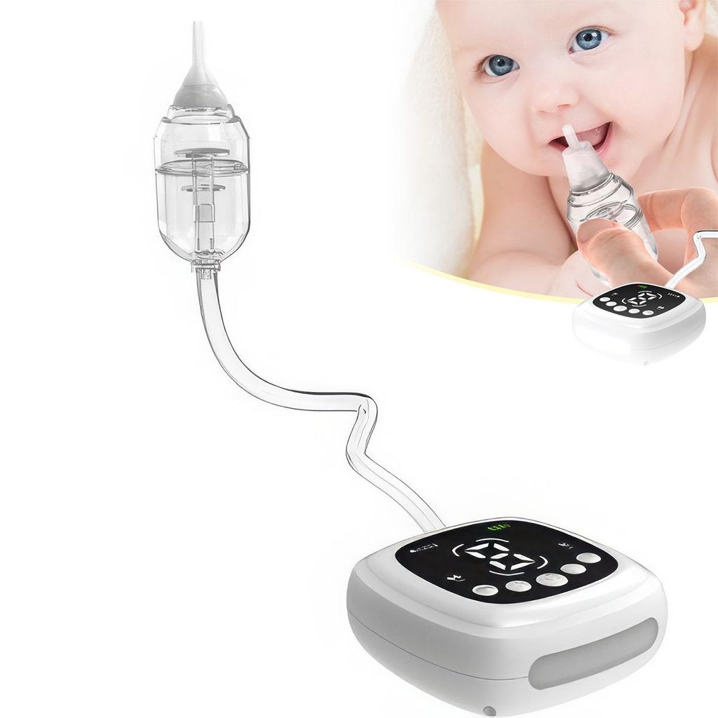 Elektrischer Nasensauger Baby – 9 Saugstufen, Nachtlicht & Produktbild 