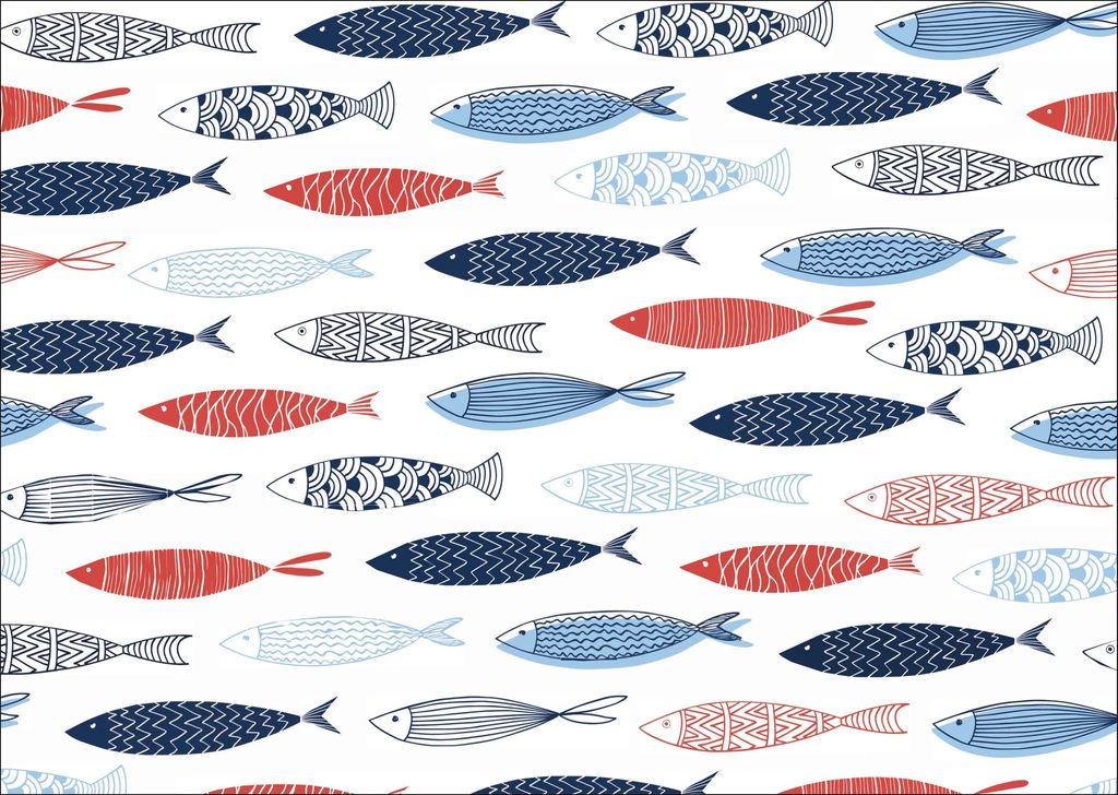 Induktionsschutz | Fische | 78 x 52 cm