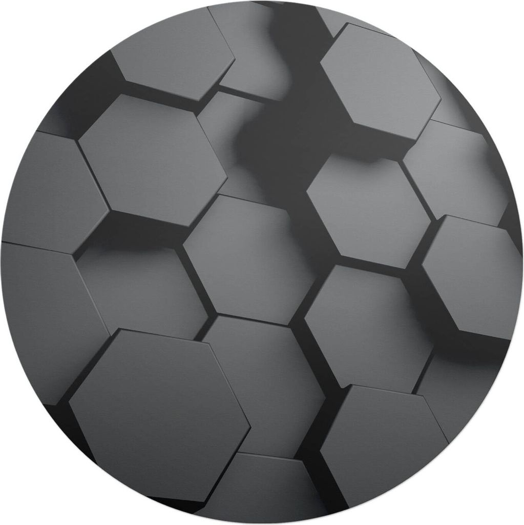 Geometrische Sechsecke – Bodenschutzmatte – Stuhlunterlage – Bürostuhlmatte – Rutschfeste Bodenmatte – Schutzmatte für Hartboden – fi...
