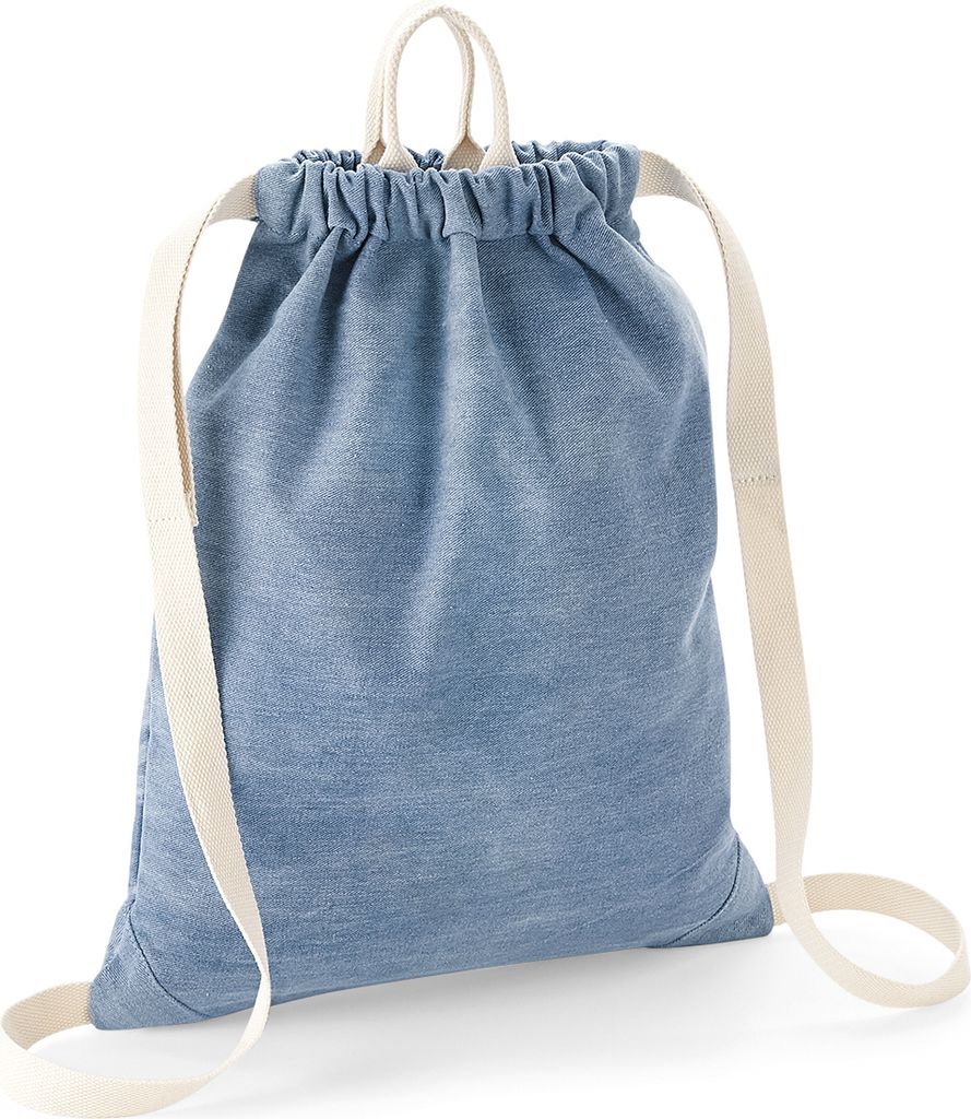 Bagbase Denim-Turnbeutel RW7070 (Einheitsgröße) (Helles Denimblau)