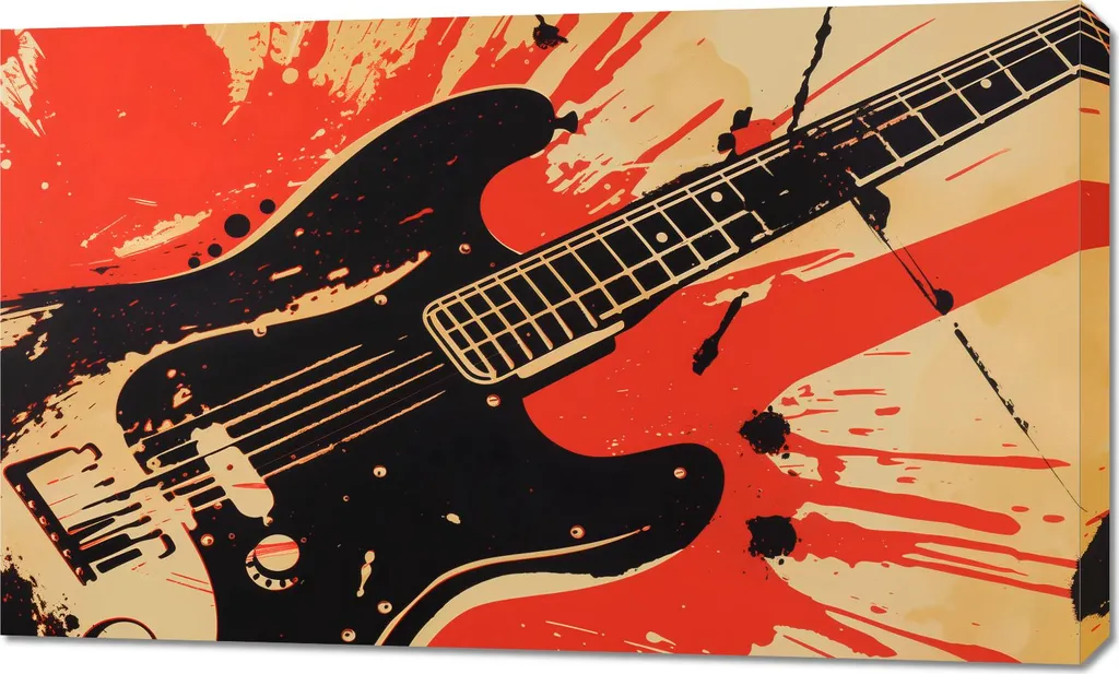 Image Guitare Électrique 100 x 60 cm pour Habiller vos Grands Murs