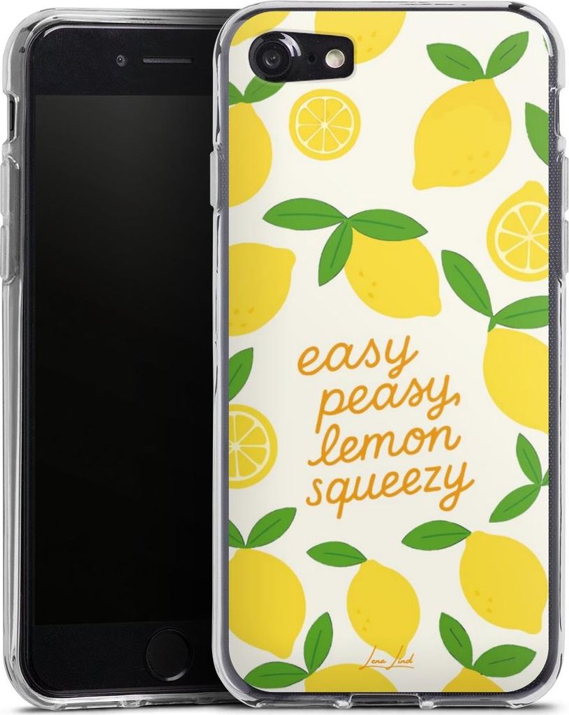 DeinDesign Handyhülle für Apple iPhone SE (2022) Silikon Hülle Case Smartphone Schutzhülle Statement Zitrone Spruch