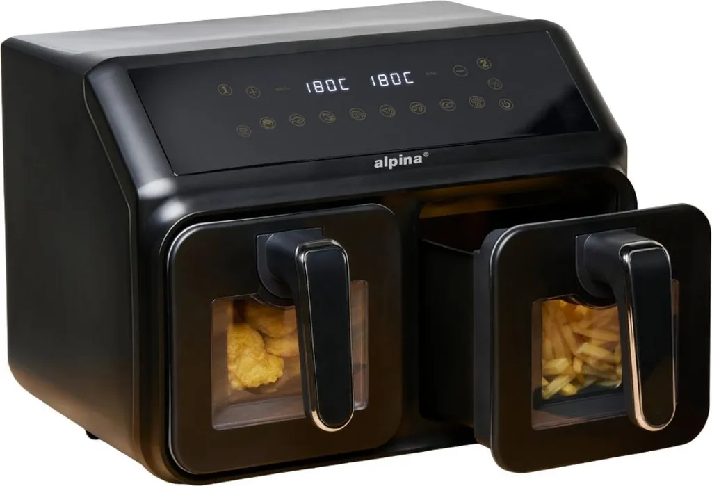 Airfryer Double Compartiment Alpina : Fini l'Attente pour vos Plats XXL