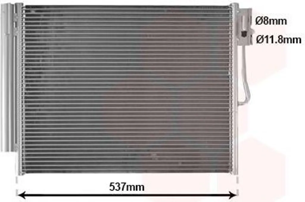 Plus de clim sur Meriva B ? Condenseur VAN WEZEL 37015706 avec filtre