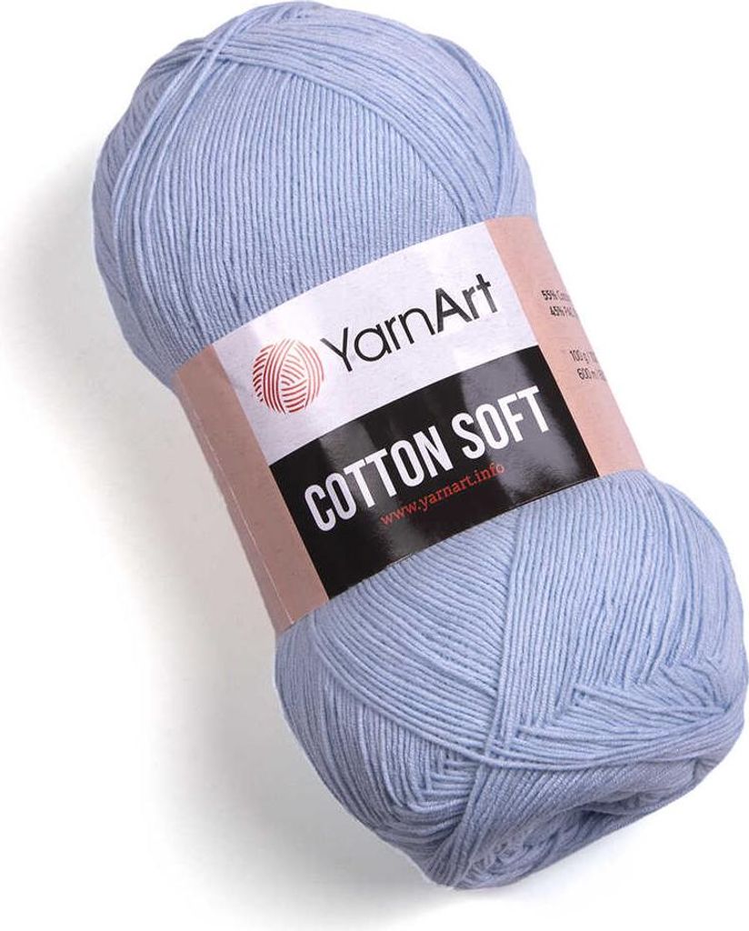 YarnArt Baumwolle Soft Baumwollmischung 55/45 - 600 m, 100 Produktbild 