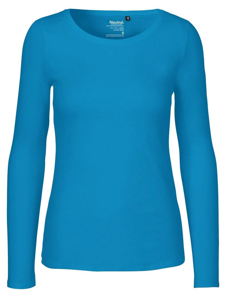 Neutral - T-Shirt für Damen Langärmlig LT2916 (S) (Saphir)