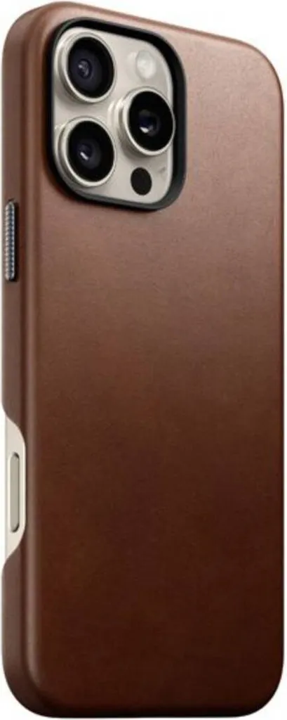 Protégez votre iPhone 16 Pro Max : Coque Cuir Antichoc avec Bords Hauts