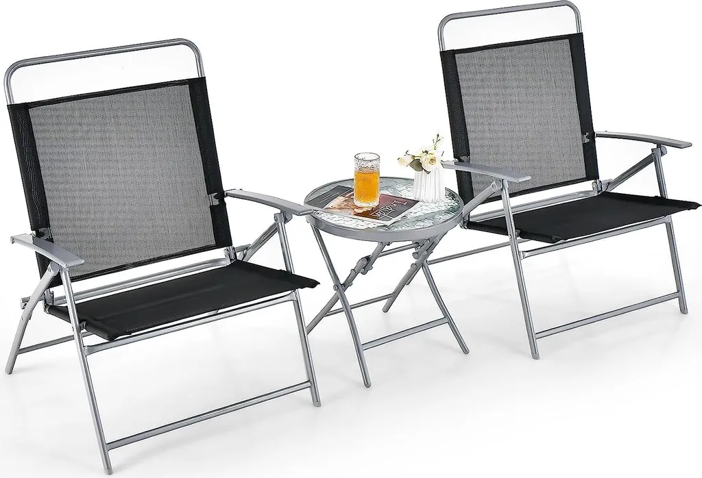 Solution Gain de Place : Ensemble de Meubles Pliables pour Petit Balcon