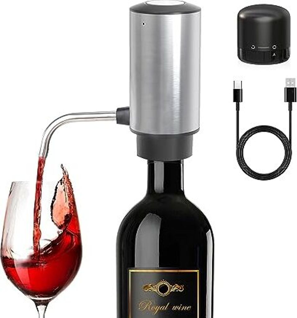 Electric Wine Lerator Emgoer, intelligenter automatischer Dekanteraufladungsmittel USB -Kabel, beste Geschenke