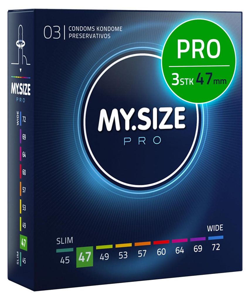 MY.SIZE PRO ELITE Kondome, Größe 1, 47 mm, schlanke Produktbild 