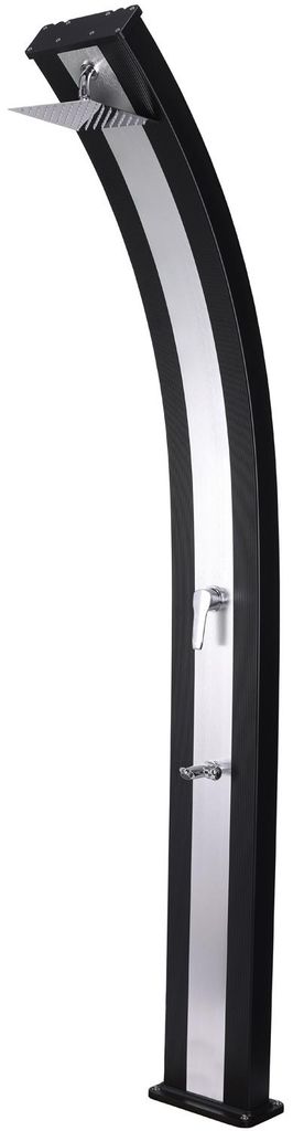 Steinbach Solardusche Slim Line Duo schwarz Produktbild 