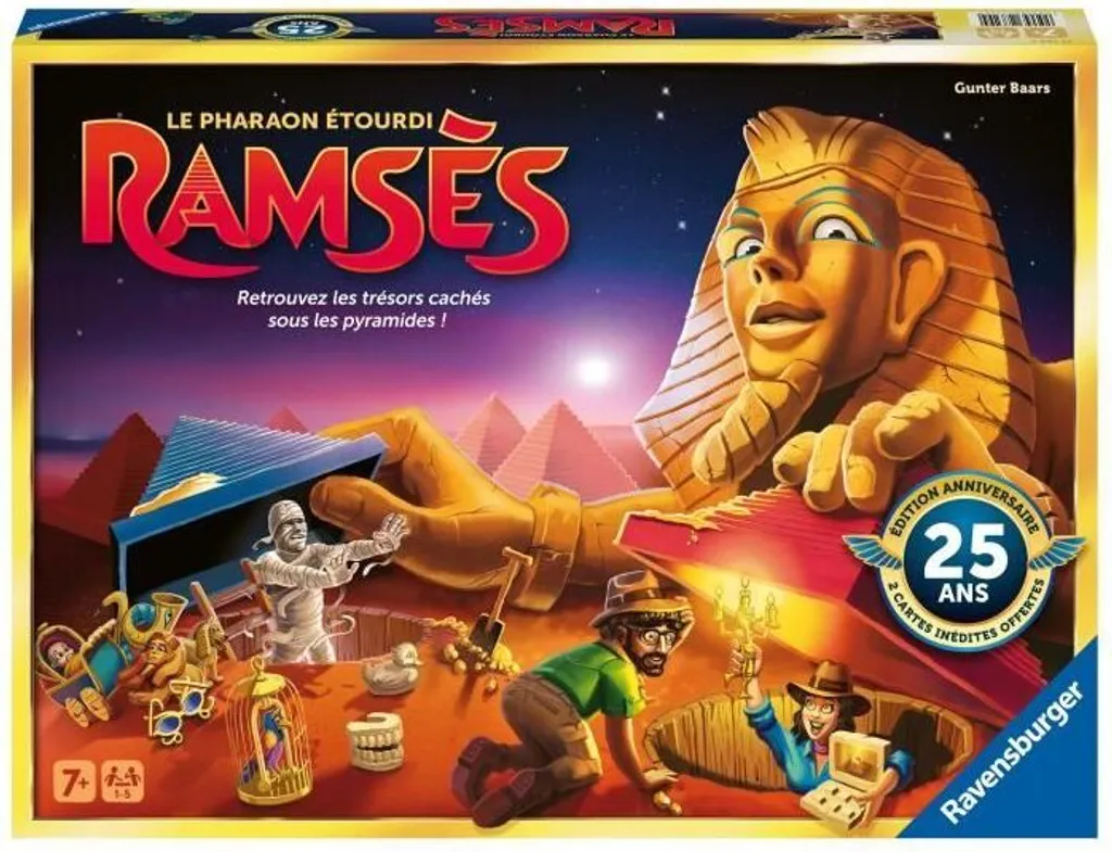 Ramsès Ravensburger 25e Anniversaire avec Plateau Mobile et Trésors Cachés