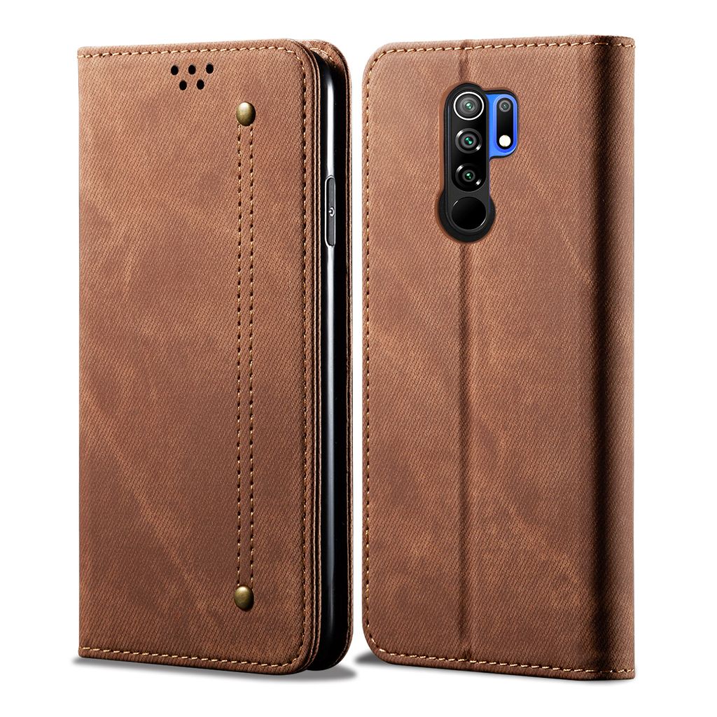 Redmi 9 Pouzdro, Kožené Peněženkové Pouzdro s Magnetickým Obrázek produktu 