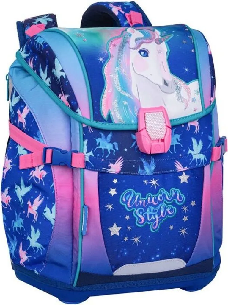 Zaino Colorino Ferbie LED Unicorno | Struttura Rigida e Luci di Sicurezza
