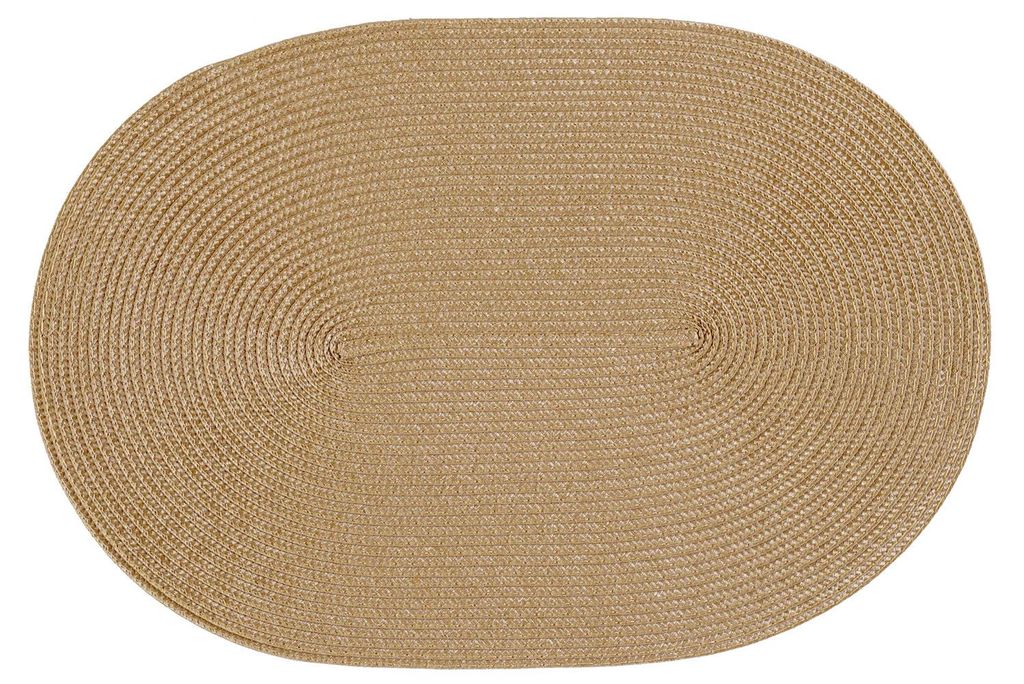 Platzset Polypro Caramel oval ca. 45x30 cm Platzdeckchen Produktbild 