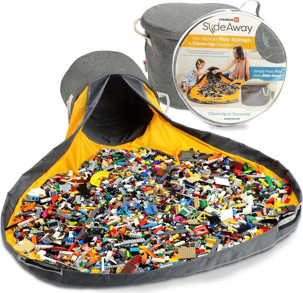Spielzeug-Aufbewahrungskorb mit Spielmatte 2-in-1 Organizer Produktbild 