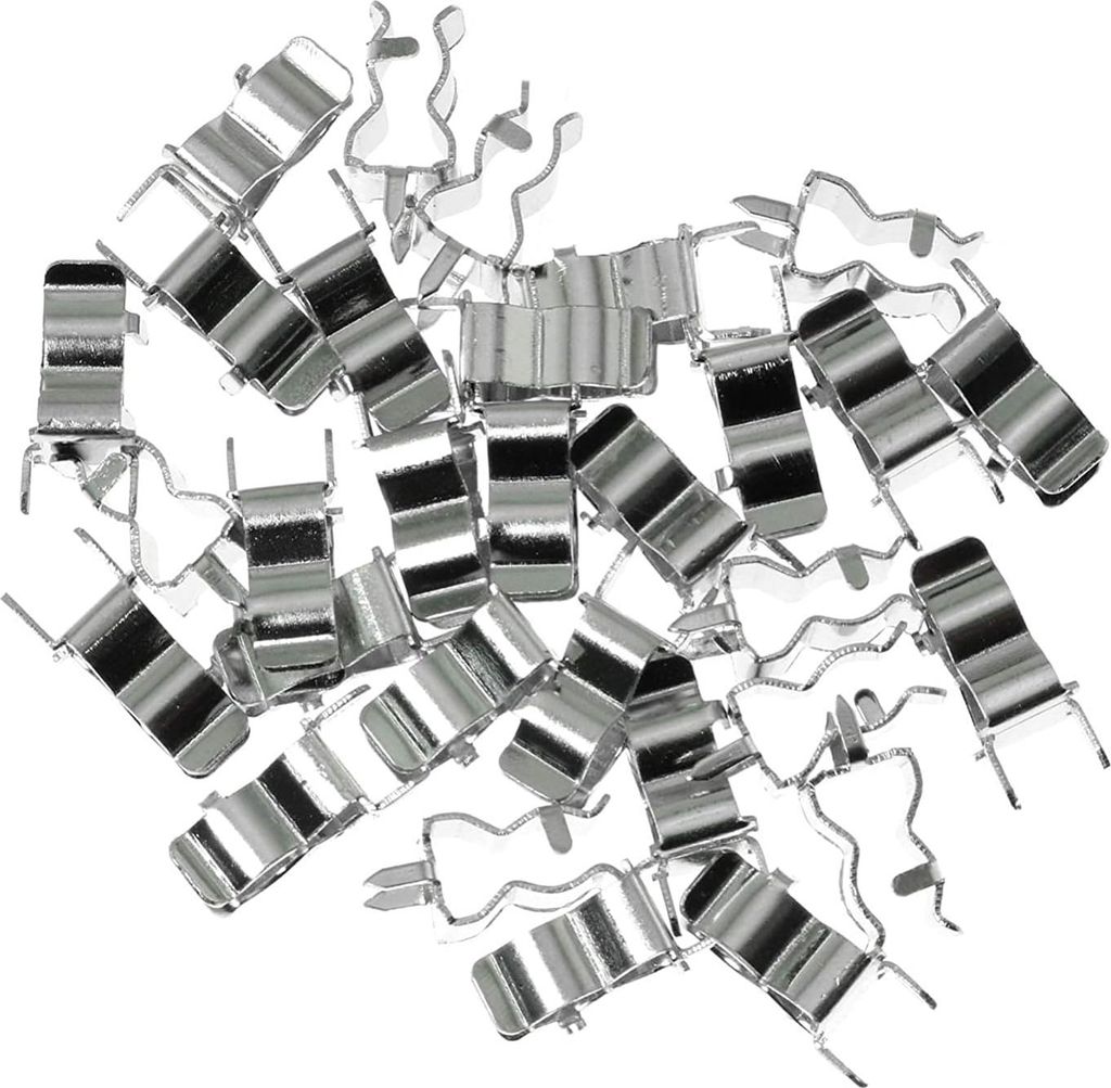 45 Stück 6 * 30mm Sicherungsclip Messingbeschichtet Zinn Sicherungshalter Clip 6x30mm Glas Keramische Röhre Schnell Sicherung