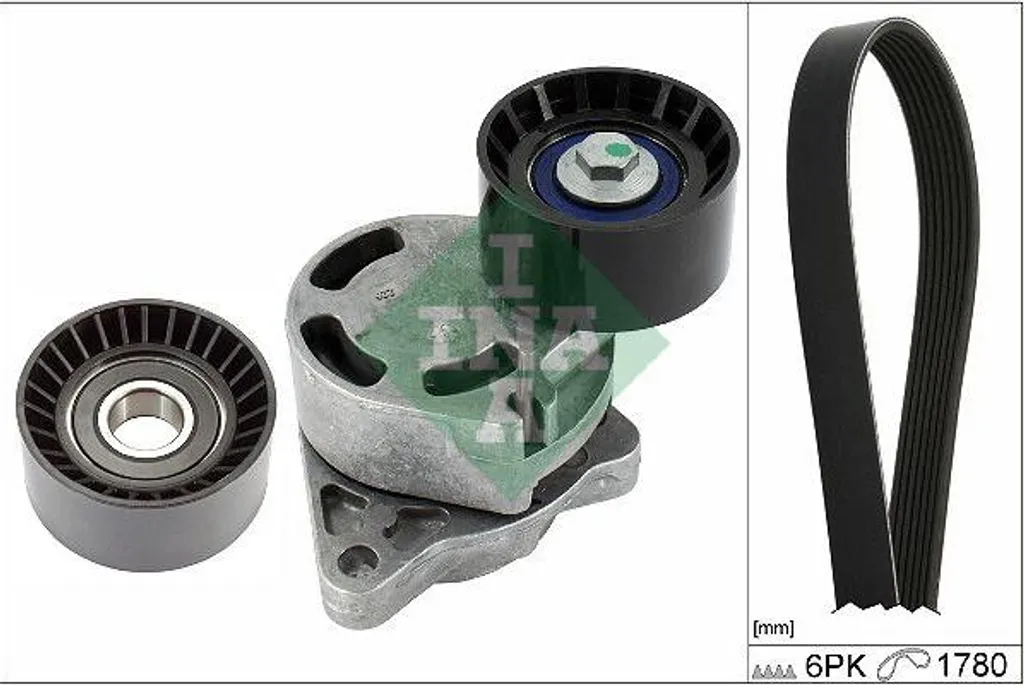 Kit courroies trapézoïdales INA 529 0137 10 pour Laguna et Espace