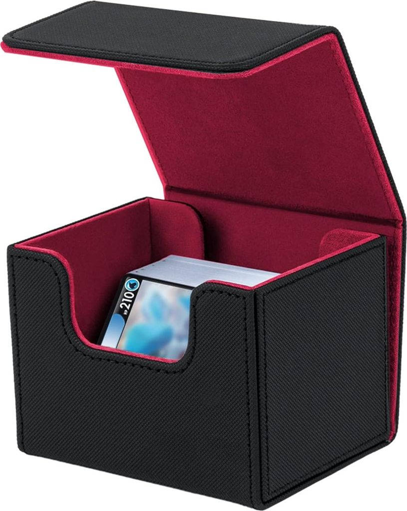 Deck Box für MTG-Karten - Karten Deck Box - Geeignet für 100+ Einzelkarten - Karten Deck Halter für TCG-Karten - Kunstleder Deck Box - Aufbewahr...