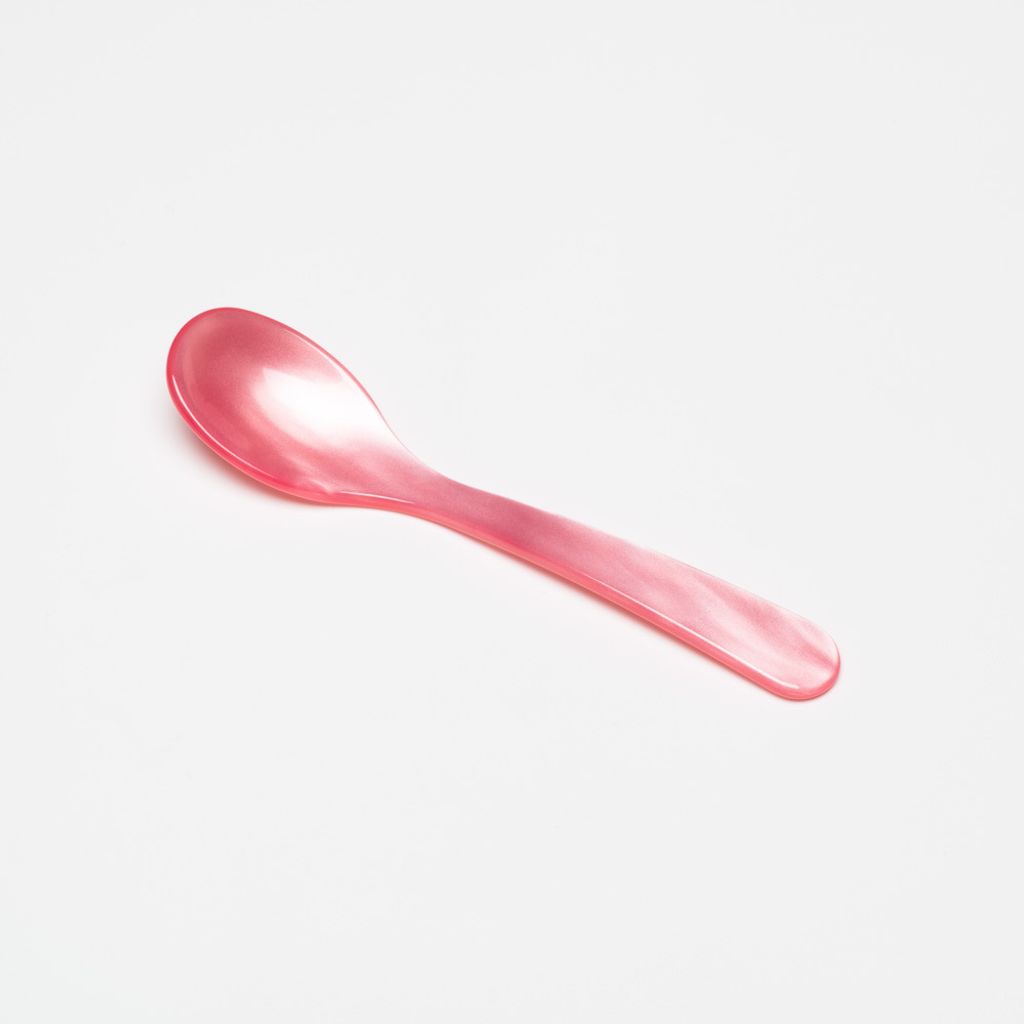 G.F. Heim Söhne Eierlöffel aus Acrylglas rosa 12,5cm Produktbild 
