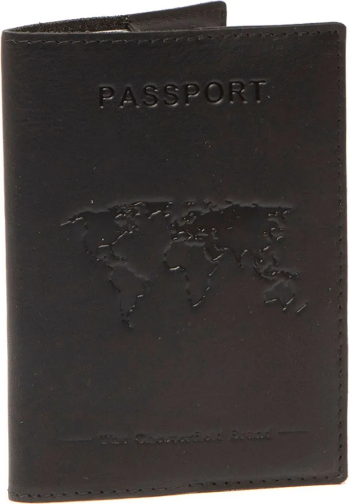 The Chesterfield Brand Pelle caso di identificazione Passport Case Black nero