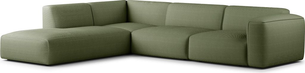 home24 3-Sitzer Ecksofa mit Recamiere