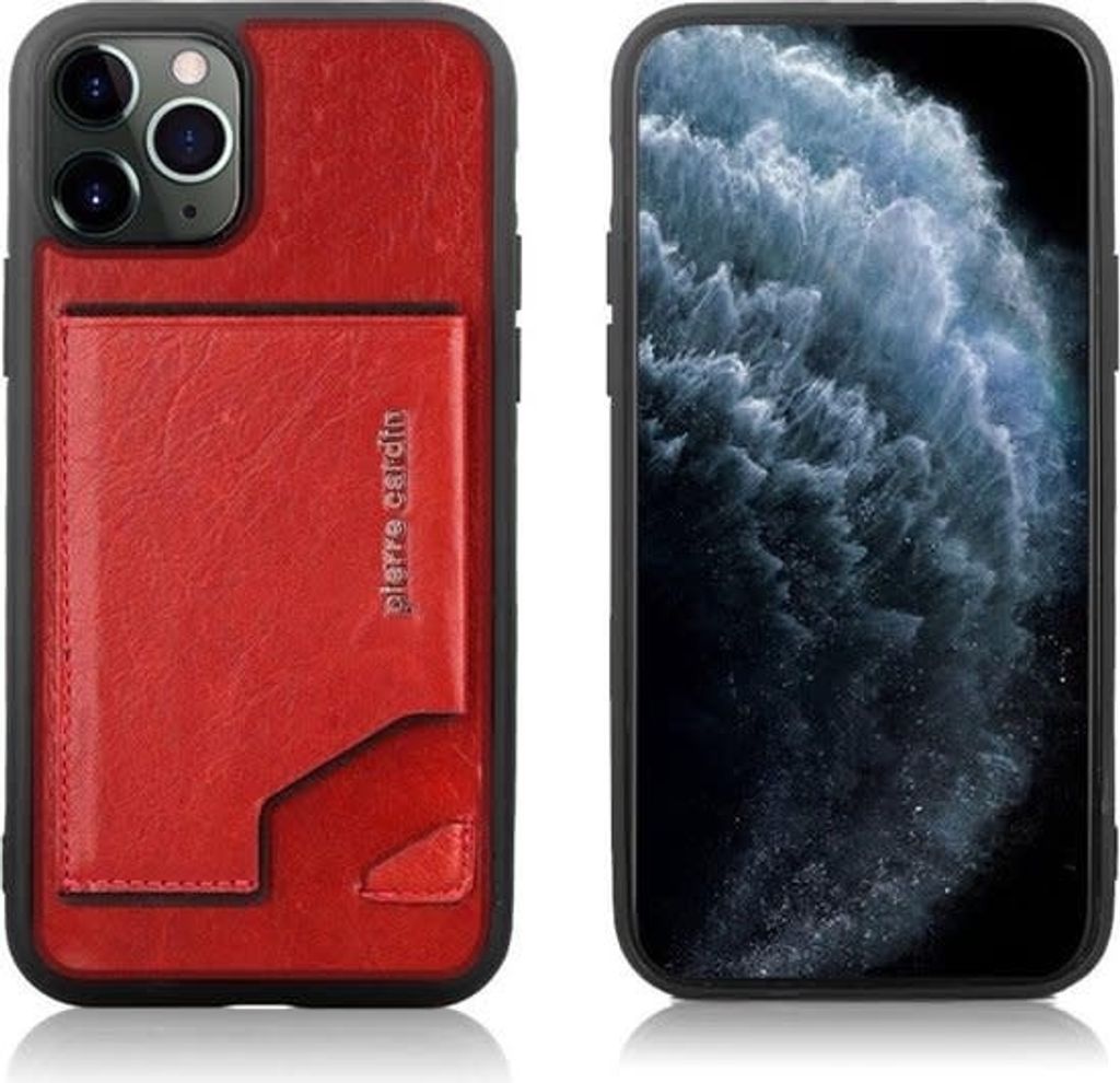Pierre Cardin Apple iPhone 11 Red Back cover case - Genuine Leather