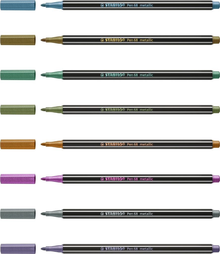 STABILO Pen 68 Filzstift - 1,4 mm - metallic
