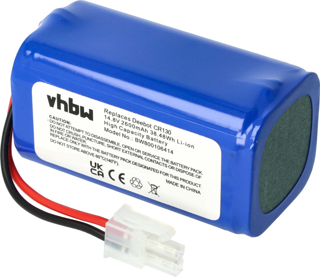 vhbw Akku kompatibel mit Silvercrest SSRA1 Staubsauger (2600 mAh, 14,8 V, Li-Ion)