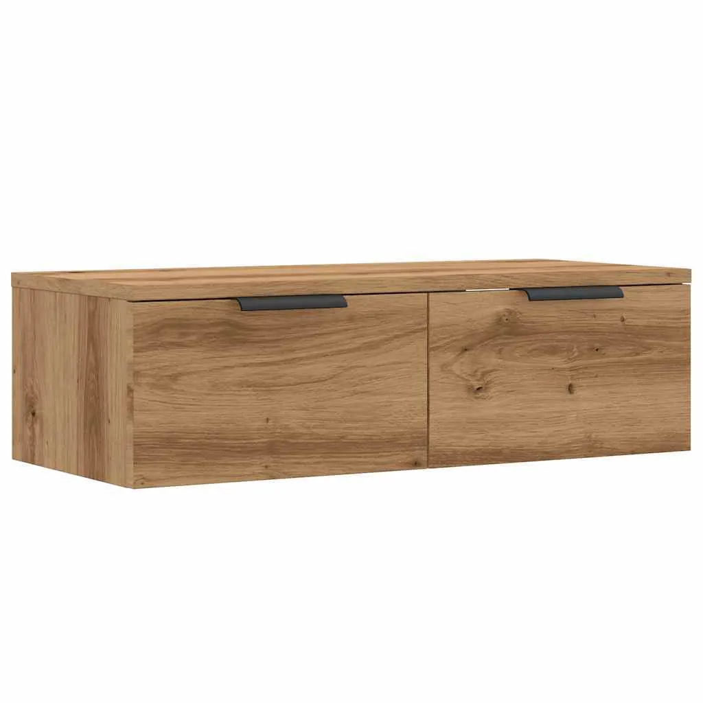 Armoire murale bois vieilli 68x30x20 cm en bois composite résistant