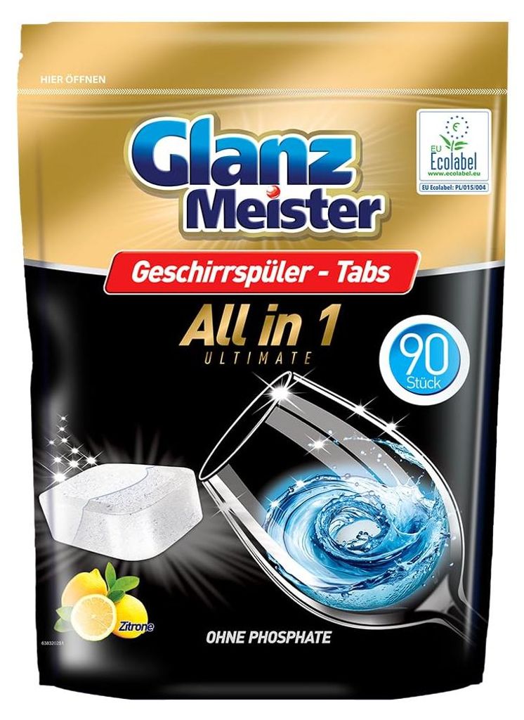 Glanz Meister, Tabletki do zmywarki, 90 sztuk Obrázok produktu 