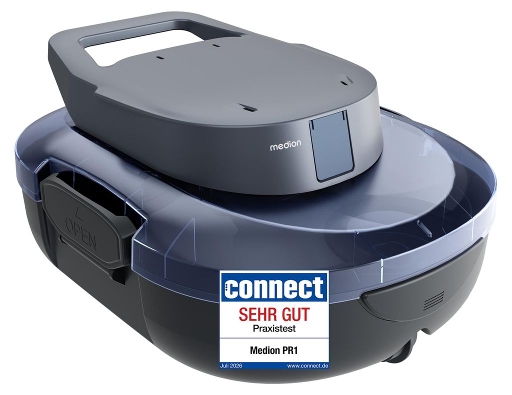 MEDION PR1 Poolroboter Akku, für Aufstellpool mit 120 Min Produktbild 