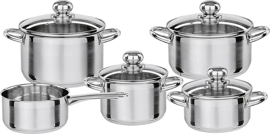 GSW 806558 Kochtopfset Silverstar, silber, 5-teilig (1 Set)