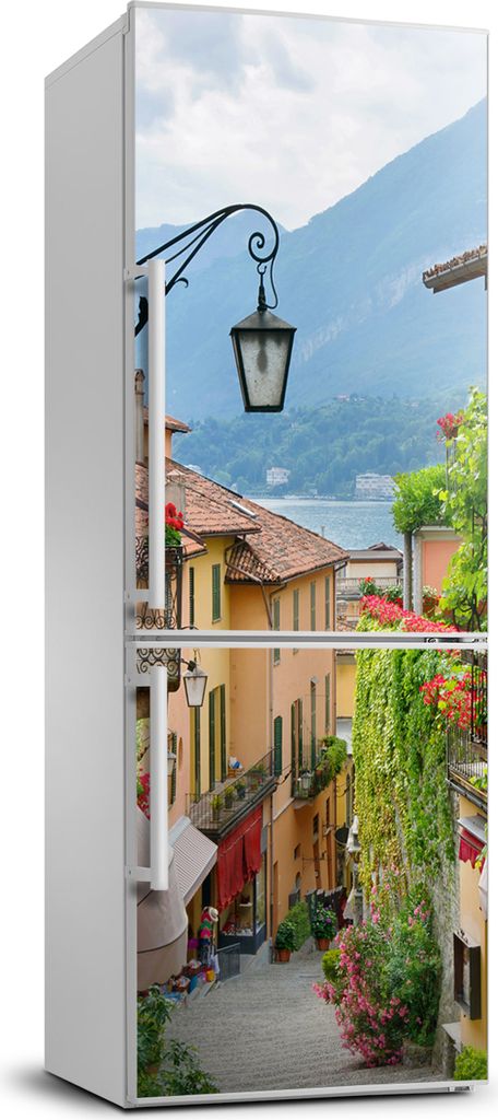 Tulup Kühlschrankdekoration - 70x190 cm - Aufkleber auf dem Kühlschrank - italienische Straßen