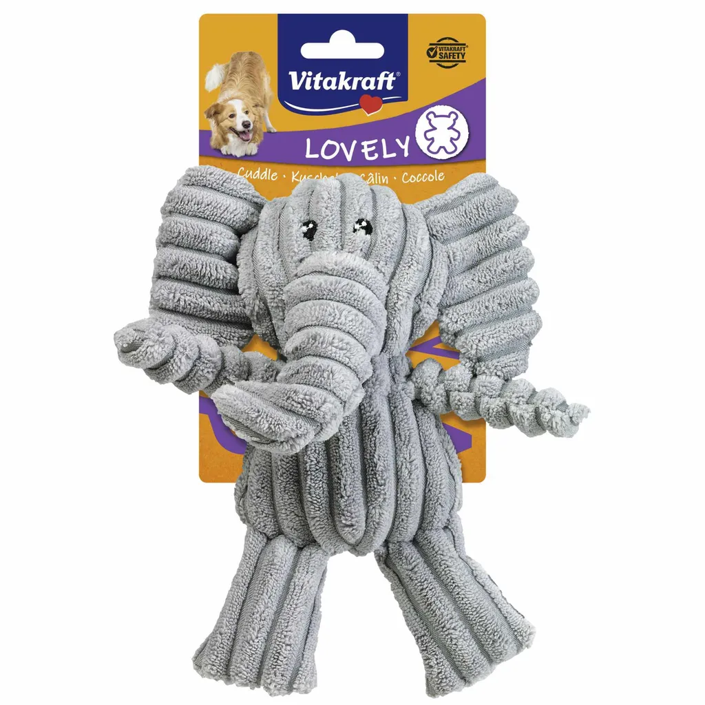 Vitakraft Safari Line elefante di peluche, per cani (1 pz)