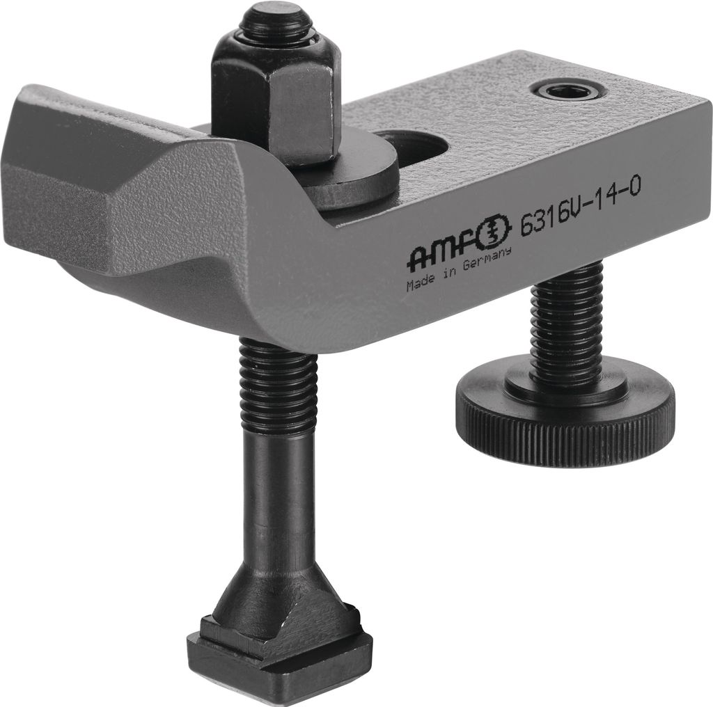 Spanneisen Nr.6316V 14-M12x14x100 gekröpft m.verstellb.Stützschraube AMF