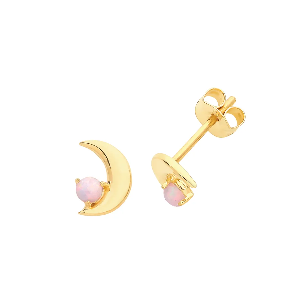 Boucles d'Oreilles Opale Ovale et Or 9 Carats - Éclat Irisé 7x5mm