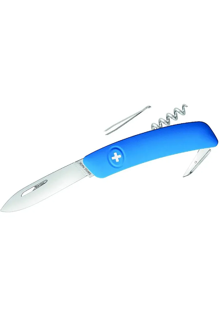 Couteau de poche SWIZA D01 pliant en acier inox avec sécurité de blocage