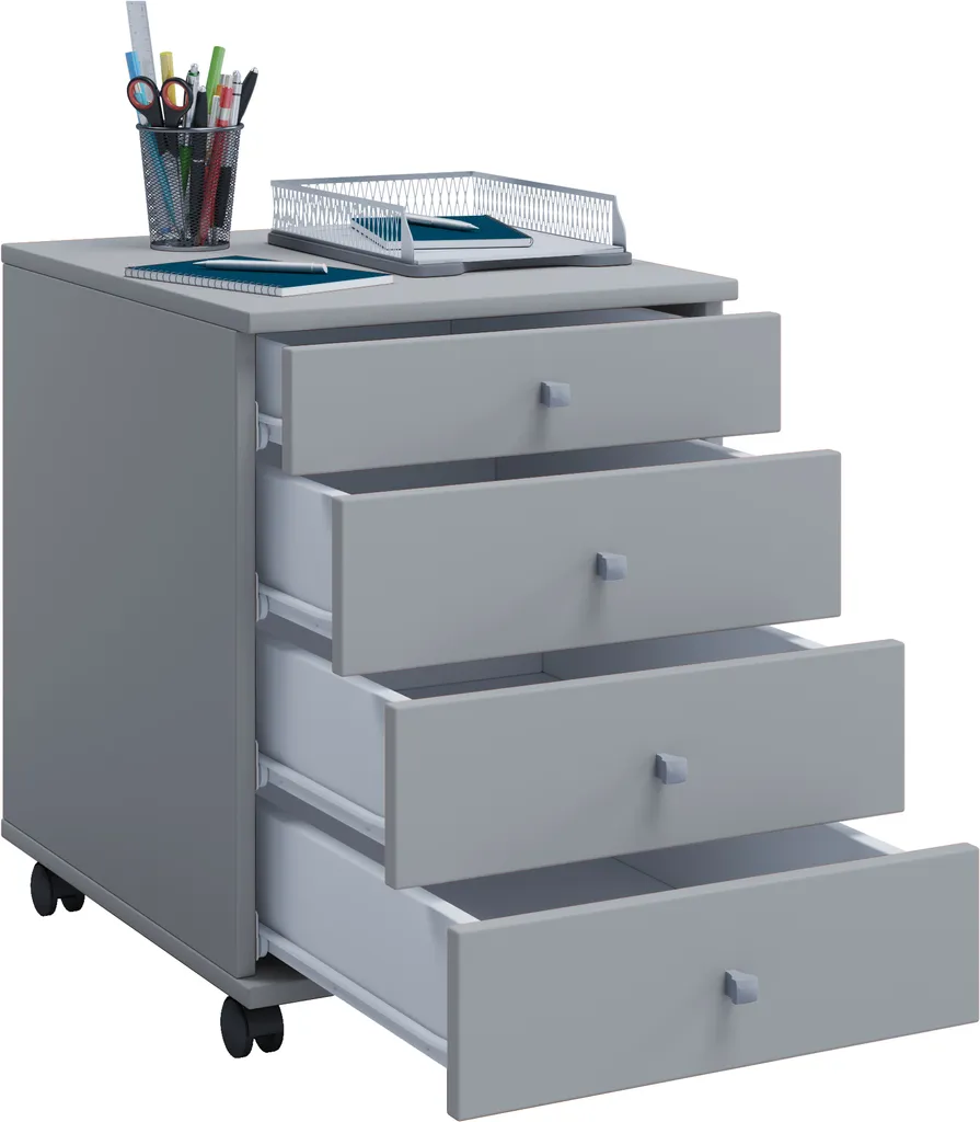 Cassettiera su Ruote Lona Grigio 57x42x50 - Organizzazione Top Office
